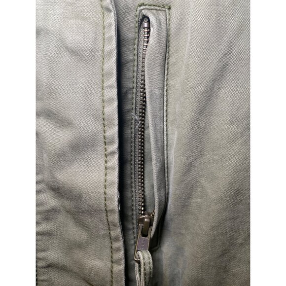 Madewell Womens Olive Green Utility Cargo Military Style Jacket M Durable Casual - Picture 4 of 9